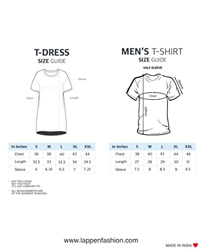 Lappen Fashion Combo of Couple’s Tie & Dye T-Shirt | Tee Dress for Women | Half Sleeve Tees for Men | Round Neck | Pre Wedding T-Shirt | Stylish Look - Image 4