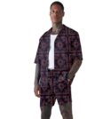 Zidella Elara Co ord set for men cord set for holiday vacations beach wear combo dress for men matching shirt with short coords set for men