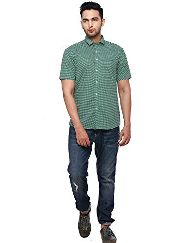 Twist99 Men's Cotton Regular Fit Shirts for Men Casual Half Sleeves Shirt for Teens|Checked Stylish Shirts for Mens Fashion Dress Ideal for Formal Work, Business - Image 5