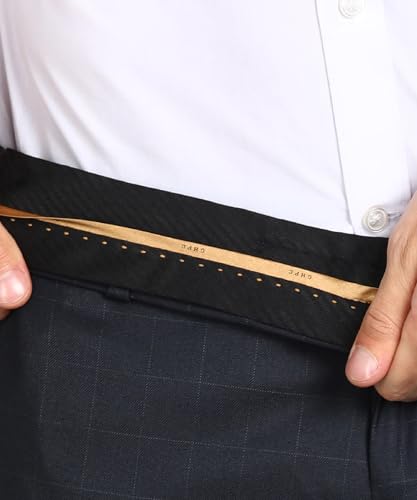 GHPC Stylish Slim Fit Polyester Lycra Stretchable Formal Pant for Men | Mens Fashion Checkered Wear Dress Trousers Pants for Office or Party - Image 7