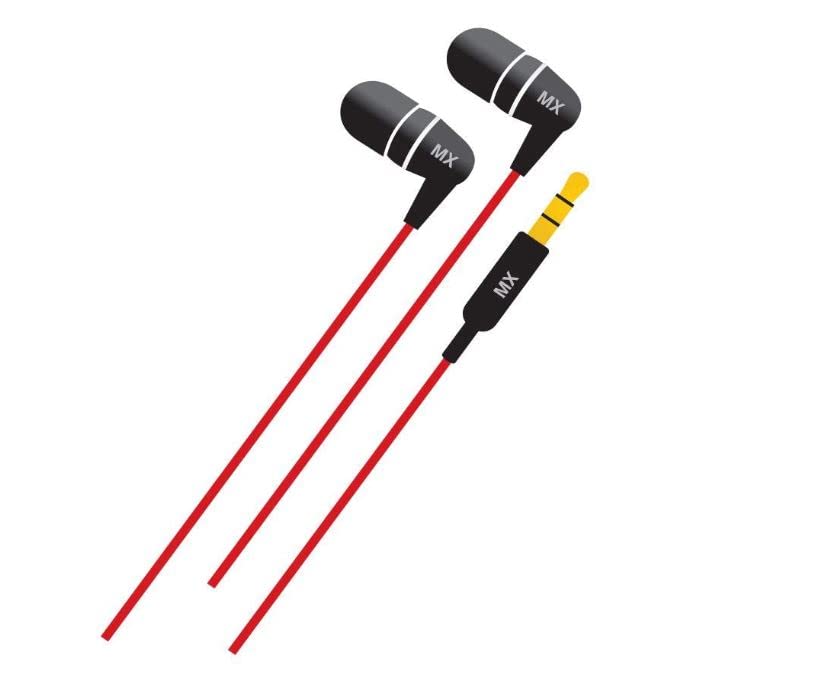 MX in-Ear Wired Earphones Without Mic (Red Black)