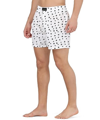 ReoRea Men's Cotton Printed Boxer Shorts | Regular Fit Ultralight Boxer Shorts for Men | Cotton Fabric, Microfibre Waistband - Image 3