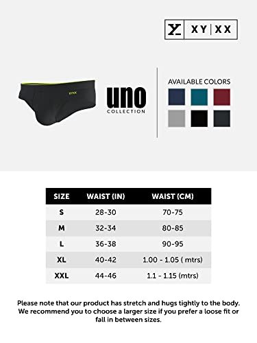 XYXX Men's Uno Micro Modal IntelliSoft Antimicrobial Briefs (Pack of 3) - Image 5