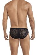 DRESS SEXY Comfortable Breif Mens Lingerie. Low Waist+Outer Elastic+SELF Design