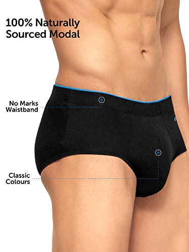 XYXX Men's Uno Micro Modal IntelliSoft Antimicrobial Briefs (Pack of 3) - Image 6