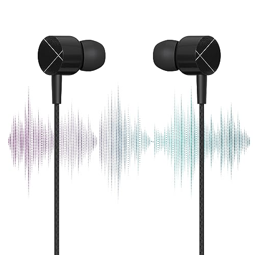 ZEBRONICS Zeb-Buds C2 in Ear Type C Wired Earphones with Mic, Braided 1.2 Metre Cable, Metallic Design, 10mm Drivers, in Line Mic & Volume Controller (Black)