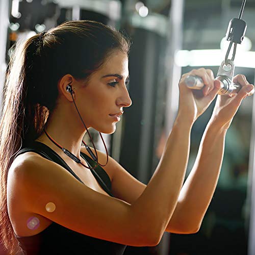 ShopMagics Wireless Bluetooth Headphones Earphones for Vivo Y50 / Y 50 Earphone Bluetooth Wireless Neckband Flexible In-Ear Headphones Headset With Mic, Extra Deep Bass Hands-Free Call/Music, Sports Earbuds, Sweatproof (JO8, Multi) - Image 6