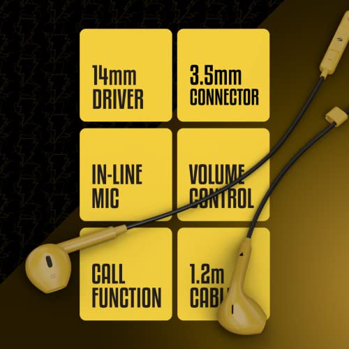 ZEBRONICS DC Black ADAM Edition Buds 30 3.5mm Stereo Bluetooth in Ear Earphone with Inline Microphone for Calling, Volume Control, 14mm Drivers, Stylish eartip Design and 1.2 Meter Durable Cable - Image 7