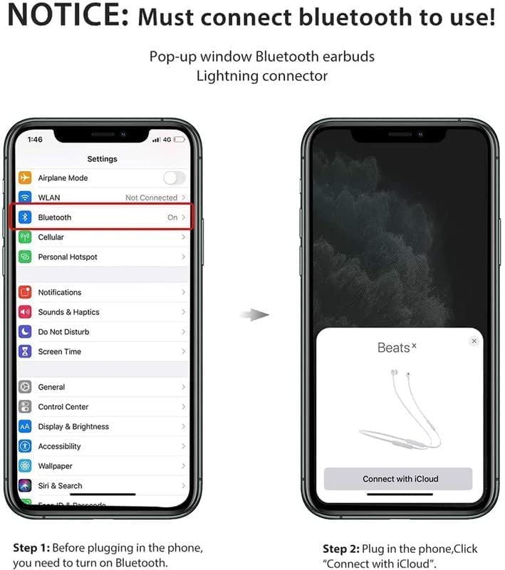 OILOCO Lighting Earphone for Calling and Music Compatible with i-Phone 6/7/8/X/11/12/13-6 Plus/7 Plus/8 Plus/XR/XR Max/11 Pro/11 Pro Max/12 Pro/12 Pro Max/13 Pro/13 Pro Max (Bluetooth Connectivity)