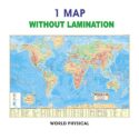 ENGLISH MAP WORLD PHYSICAL MAP Size (40inch * 28inch) Paper Print Best Useful for UPSC, SSC, IES and other competitive Exams. Paper Print (40 inch X 28 inch)