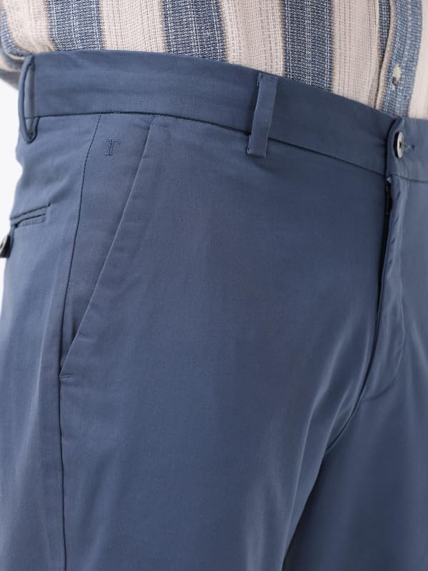 Tailoraedge Broken-Signature-Beige-Chino Stretchable Casual Pants for Men | Stylish Slim Fit Men's Wear Chinos for Office or Party | Mens Fashion Dress Trouser 4 Way Stretch - Image 8