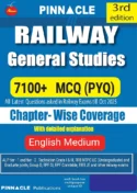 Pinnacle Publications Railway General Studies book 2026-27 | 7100+ MCQ Questions with Detailed Explanations