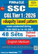 Pinnacle SSC CGL Tier 1 book 2026 | 48 Sets ( ebp – eduquity based pattern ) Solved Papers |