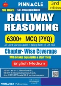 Pinnacle Publications Railway reasoning book 2026 | 6300+ MCQ (PYQ) | For All RRB Exams | Chapterwise practice