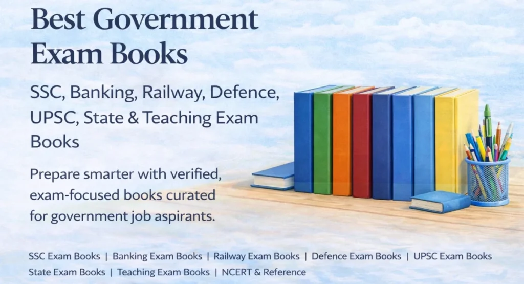 government exam books for ssc banking railway defence upsc and state exams