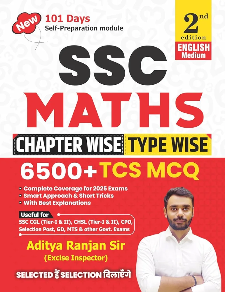 Aditya Ranjan SSC Maths 6500 Plus Chapter Wise Type Wise English Medium 2nd Edition 2025