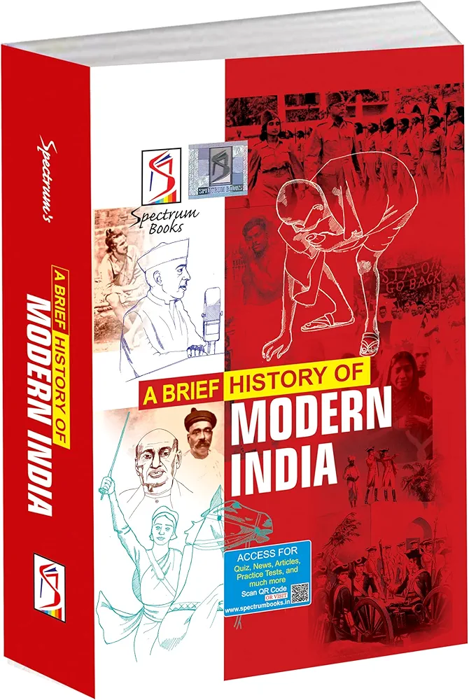 Modern India History Book by Rajiv Ahir Spectrum Publications (Revised Edition 2025)