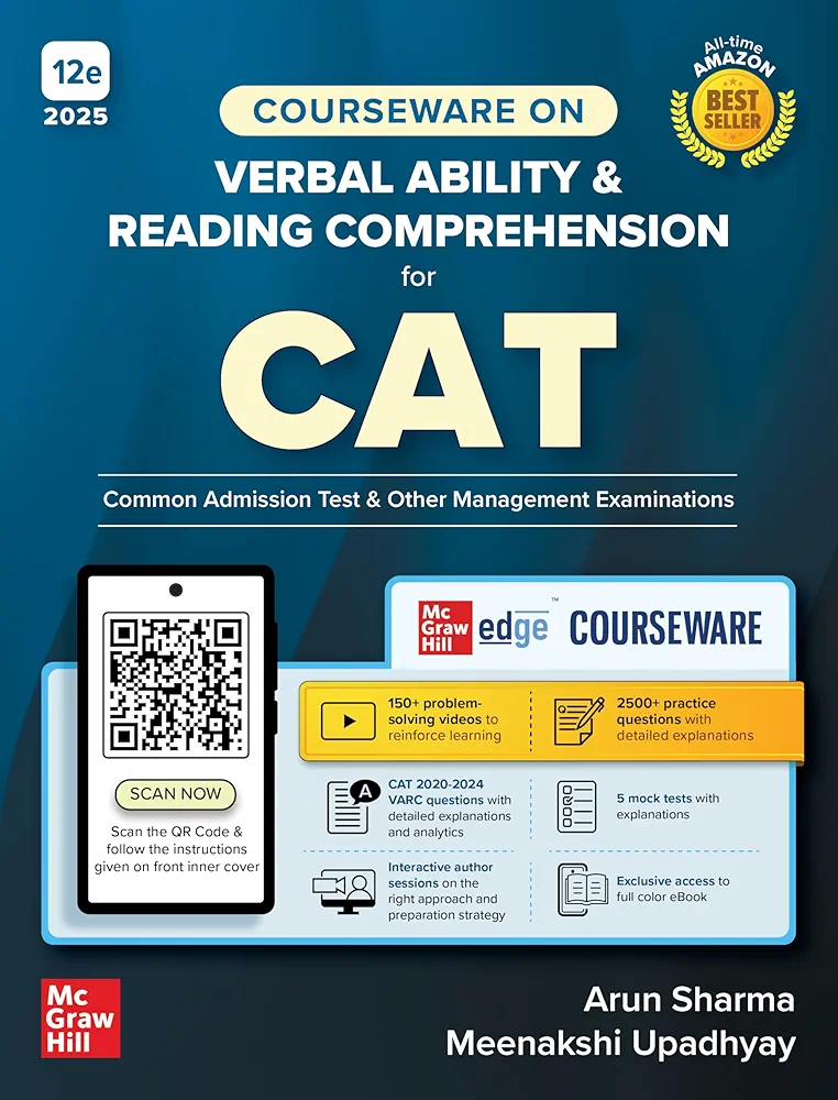 Verbal Ability and Reading Comprehension Book by Arun Sharma McGraw Hill Education (12th Edition 2025-26)